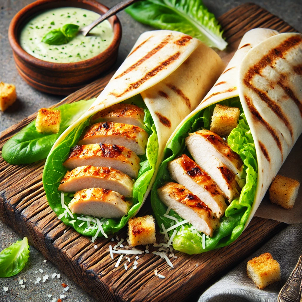 Quick Lunch Recipes a tortilla wraps with chicken and lettuce 