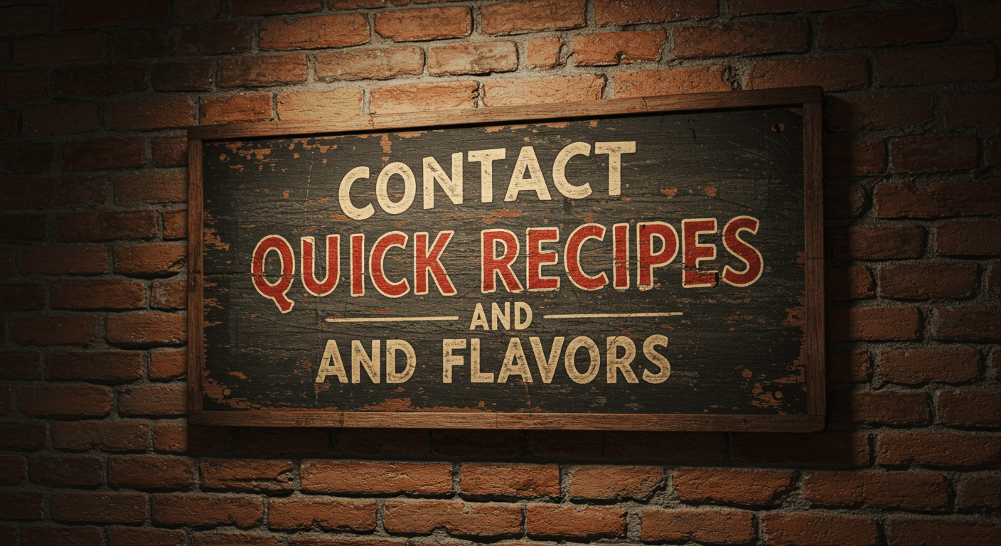 Quick Recipes contact page setup with a notebook showing a contact form design, a smartphone, a pen, and a coffee cup on a wooden table, symbolizing efficient communication for Quick Recipes users.